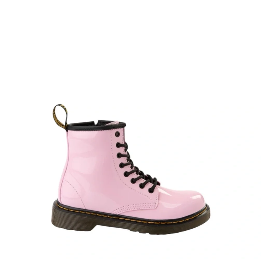 Dr. Martens Girls Junior 1460 Pink Patent Leather Boots Size 2